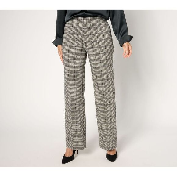 Dennis Basso Pants - Dennis Basso Women's Pants Sz M Jaquard Knit Gray A672920